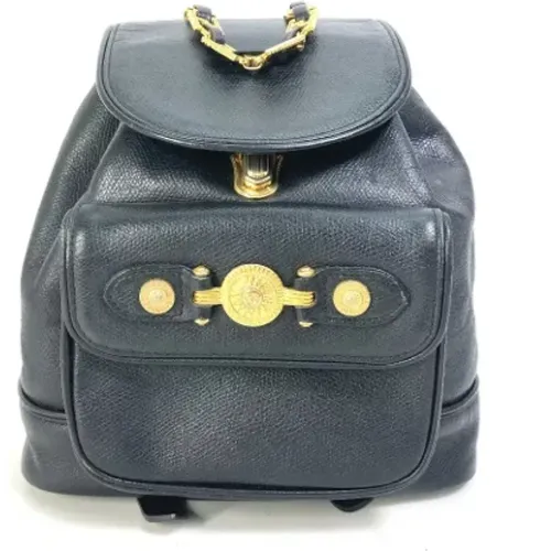 Pre-owned Backpacks, male, , Size: ONE SIZE Pre-owned Leather shoulder-bags - Versace Pre-owned - Modalova