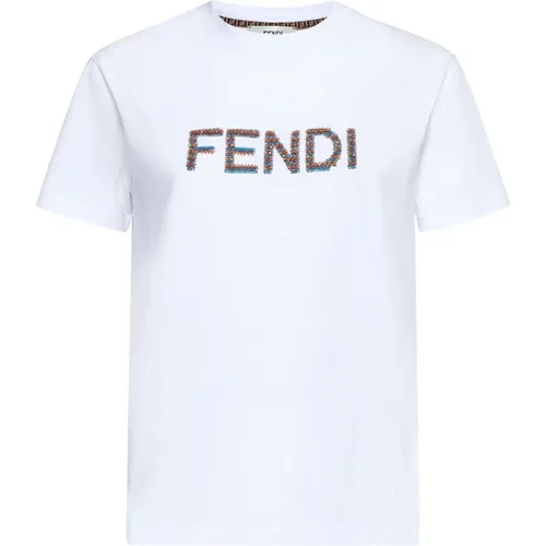 Freizeitkleidung Capsule T-shirts und Polos , Damen, Größe: L - Fendi - Modalova