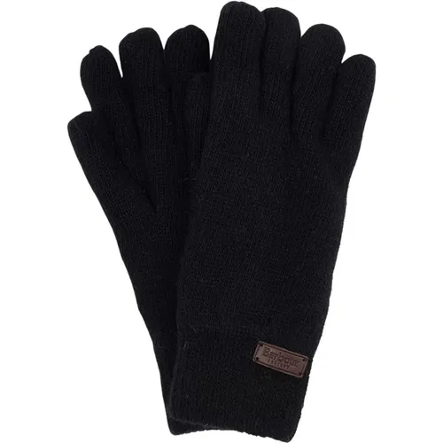 Gloves, unisex, , Size: ONE SIZE Soft Knit Gloves with Ribbed Cuffs - Barbour - Modalova