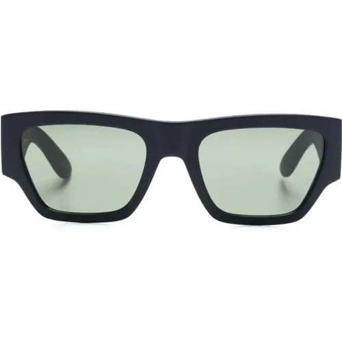 Marineblaue quadratische Sonnenbrille , Herren, Größe: ONE Size - alexander mcqueen - Modalova