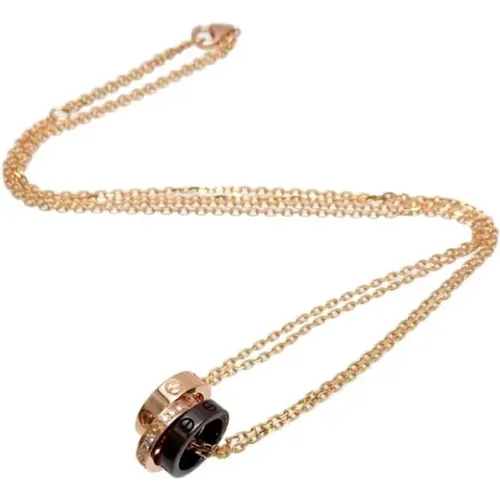 Pre-owned Jewellery, female, , Size: ONE SIZE Pre-owned Rose Gold necklaces - Cartier Vintage - Modalova