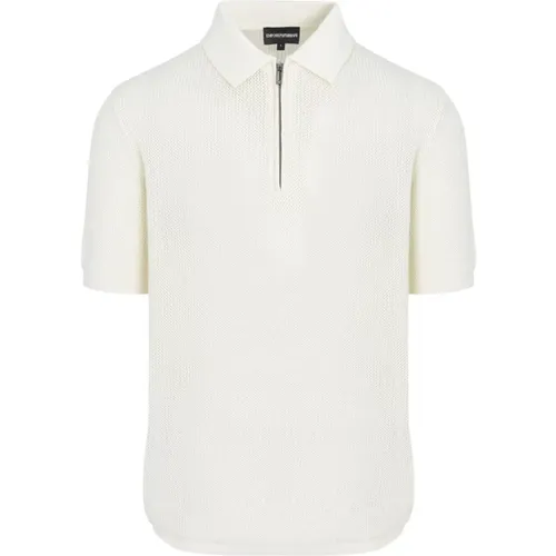 Knitted Polo Shirt Size: XL, colour: , male, Sizes: 2XL - Emporio Armani - Modalova