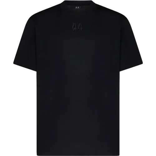 Embossed Logo Crew Neck T-shirt , male, Sizes: XL - 44 Label Group - Modalova