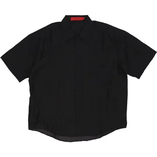 Short Sleeve Shirts, male, , Size: S Logo Embroidered Short Sleeve Shirt - Acupuncture - Modalova