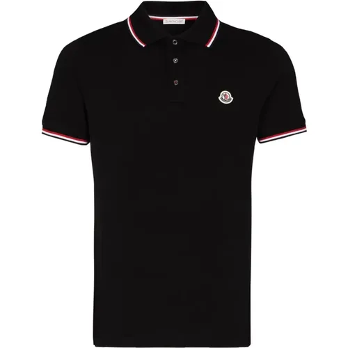 Polo Shirts, male, , Size: L Classic Logo Polo Shirt - Moncler - Modalova