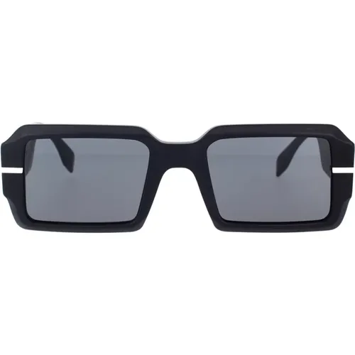 Glamorous Rectangular Sunglasses , unisex, Sizes: 52 MM - Fendi - Modalova