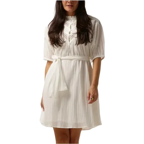 Weiße Davin Kleid , Damen, Größe: L - Freebird - Modalova