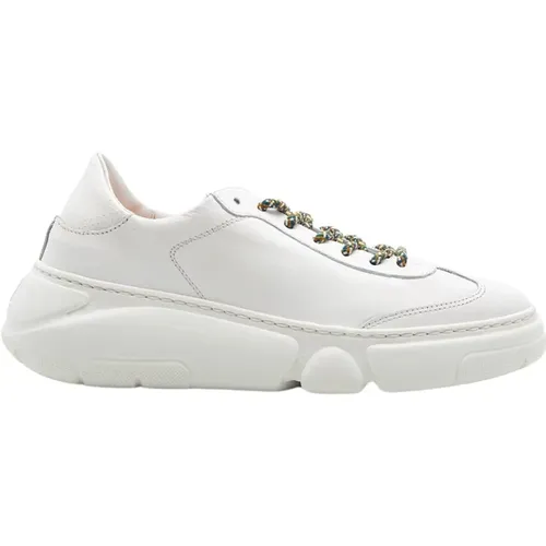 Weiß-Eis Sneaker mit Multicolor-Schnürsenkeln , Damen, Größe: 36 EU - Attilio Giusti - Modalova