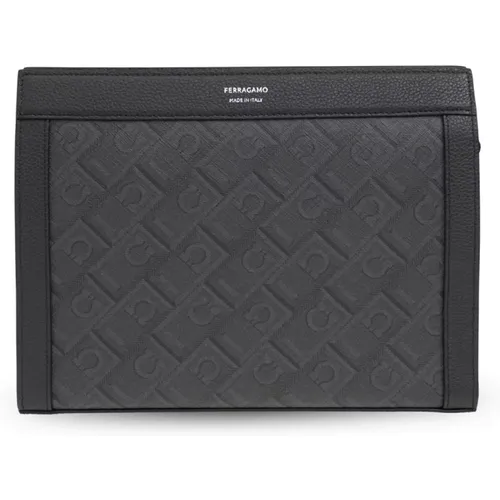 Clutches, male, , Size: ONE SIZE Handbag - Salvatore Ferragamo - Modalova