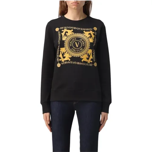 Sweatshirts, female, , Size: L Couture Sweatshirt - Versace Jeans Couture - Modalova