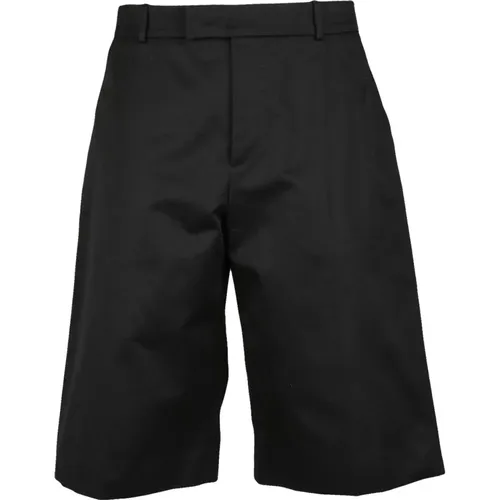 Casual Shorts, male, , Size: S Cotton Bermuda Shorts - alexander mcqueen - Modalova
