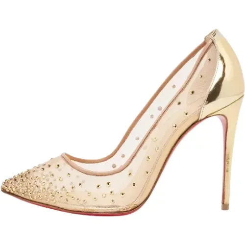 Pre-owned Mesh heels , female, Sizes: 3 1/2 UK - Christian Louboutin Pre-owned - Modalova