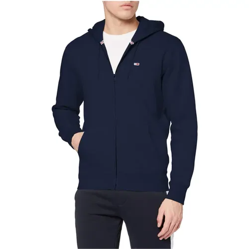 Fleece Zip Hoodie , Herren, Größe: S - Tommy Hilfiger - Modalova