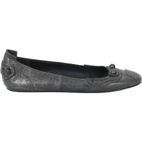 Pre-owned Flats, female, , Size: 8 1/2 US Pre-owned Leather flats - Balenciaga Vintage - Modalova