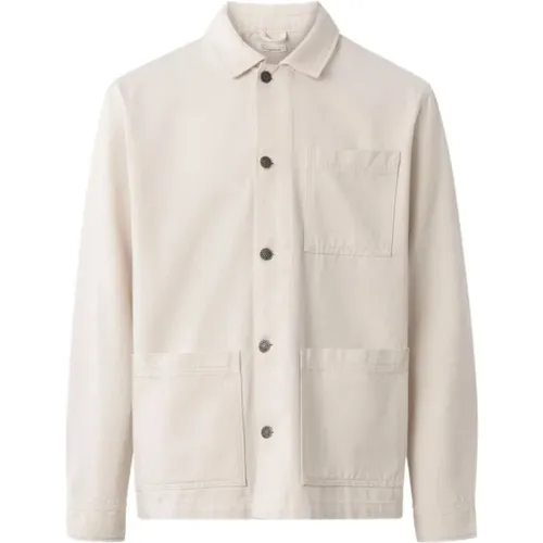 Plain cotton overshirt , male, Sizes: L, S - Knowledge Cotton Apparel - Modalova