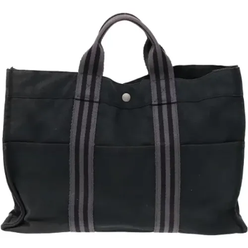 Pre-owned Tote Bags, female, , Size: ONE SIZE Pre-owned Canvas handbags - Hermès Vintage - Modalova