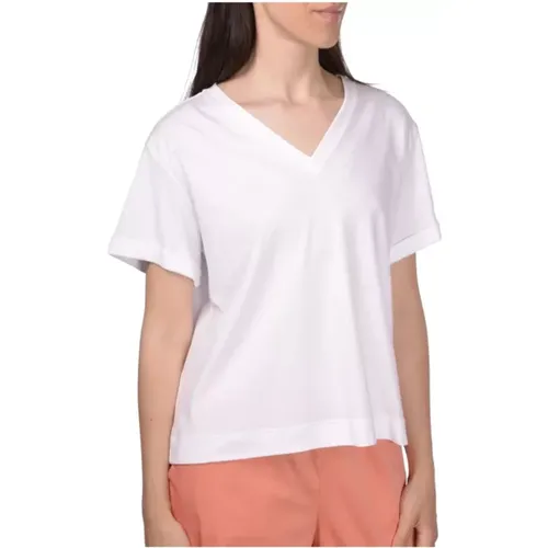 Baumwoll T-shirt , Damen, Größe: M - Gran Sasso - Modalova