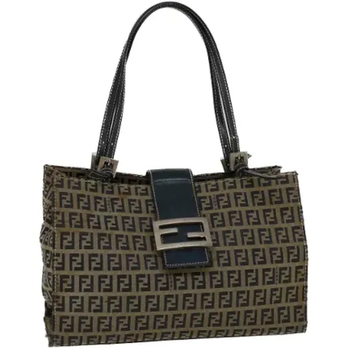 Pre-owned Tote Bags, female, , Size: ONE SIZE Pre-owned Canvas fendi-bags - Fendi Vintage - Modalova