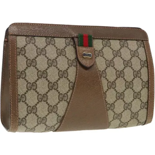 Pre-owned Canvas clutches , female, Sizes: ONE SIZE - Gucci Vintage - Modalova