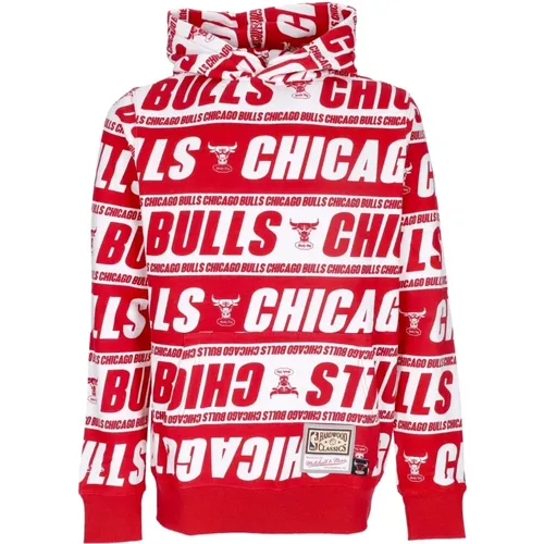 Hoodies, male, , Size: XL Chicago Bulls Hoodie Hardwood Classics - Mitchell & Ness - Modalova