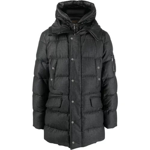 Grima-FF Hooded Wool Jacket , male, Sizes: XL - Moorer - Modalova