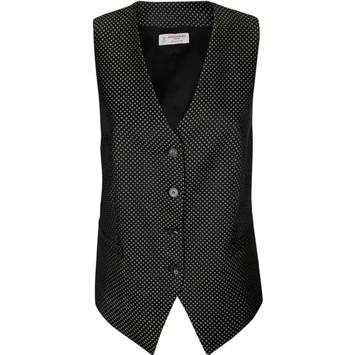 Viscose Waistcoat Tie Elegant Fashion , female, Sizes: S, XS, M - Alberto Biani - Modalova