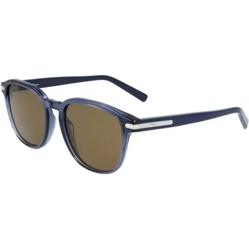 Transparent Frame Sunglasses Sf993S 414 , unisex, Sizes: 53 MM - Salvatore Ferragamo - Modalova