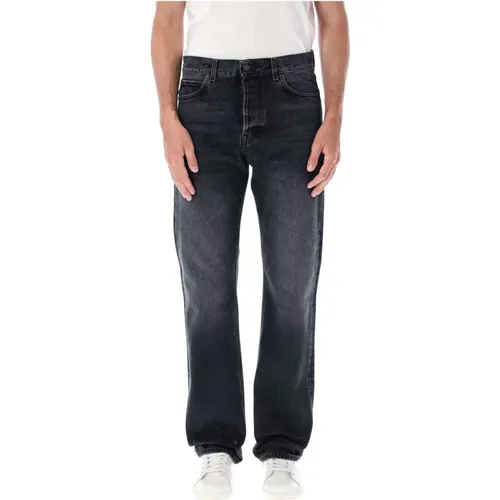 Schwarze Gewaschene Relaxed-Fit Blake Denim Jeans , Herren, Größe: W34 - Haikure - Modalova