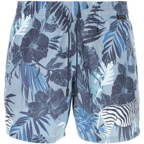 Beachwear, male, , Size: S Printed polyester bermuda shorts - ETRO - Modalova