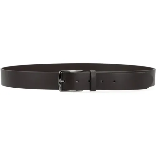 Belts, male, , Size: 125 CM Flat Belt in Leather - Gianni Chiarini - Modalova