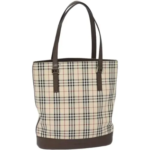 Pre-owned Tote Bags, female, , Size: ONE SIZE Pre-owned Canvas totes - Burberry Vintage - Modalova