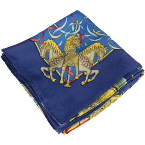 Pre-owned Scarves, female, , Size: ONE SIZE Pre-owned Silk scarves - Hermès Vintage - Modalova