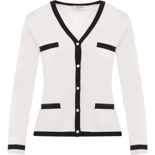 Bicolor Kenya Feiner Cardigan , Damen, Größe: XS - Max Mara - Modalova