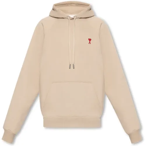 Kapuzenpullover mit gesticktem Logo , Herren, Größe: M - Ami Paris - Modalova