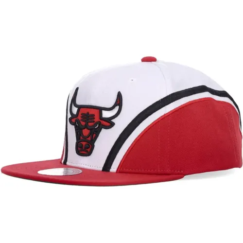 Caps, male, , Size: ONE SIZE Chicago Bulls Snapback Cap White - Mitchell & Ness - Modalova