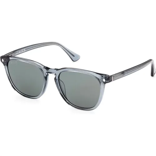 Transparente Blau/Rauch Sonnenbrille , Herren, Größe: 51 MM - WEB Eyewear - Modalova