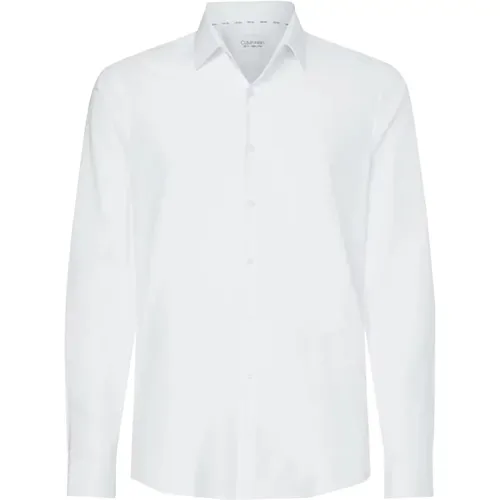 Modernes Weißes Baumwollhemd , Herren, Größe: XL - Calvin Klein - Modalova