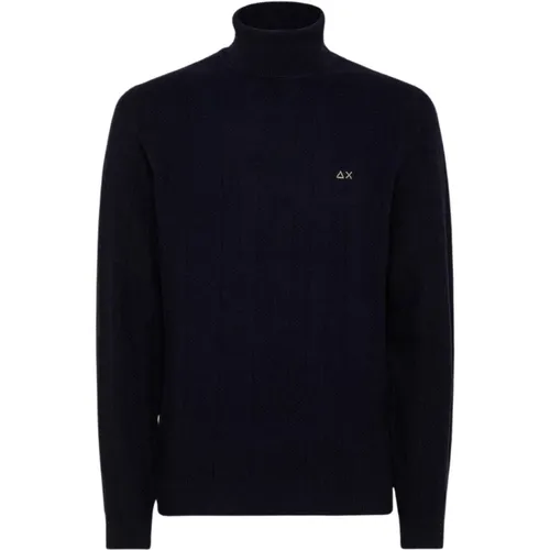 Turtlenecks, male, , Size: 2XL Turtleneck, Stay Warm and Stylish - Sun68 - Modalova
