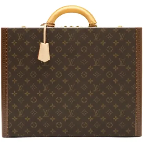 Pre-owned Monogram President Travel Bag , female, Sizes: ONE SIZE - Louis Vuitton Vintage - Modalova