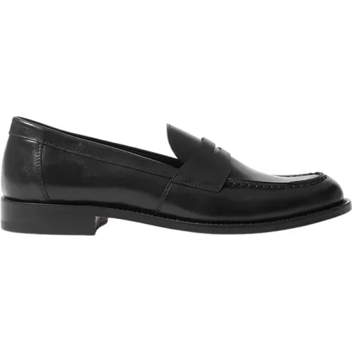 Klassische schwarze Penny Loafers , Damen, Größe: 37 EU - Scarosso - Modalova