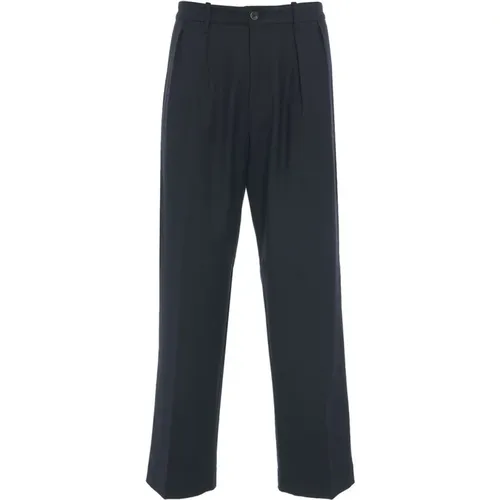 Straight Trousers, male, , Size: M Trousers Aw24 Model Height 190cm - Nine In The Morning - Modalova