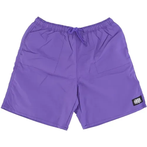 Beachwear, male, , Size: XL Ultra Violet Mens Swim Shorts - HUF - Modalova