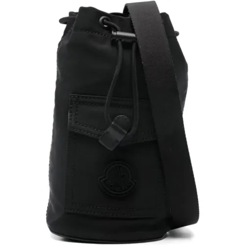 Bucket Bag with Appliqué Logo , female, Sizes: ONE SIZE - Moncler - Modalova