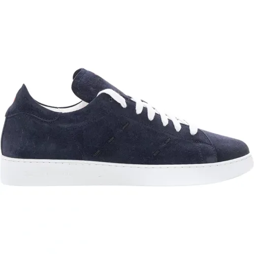 Sneakers, male, , Size: 9 US Suede Low Sneaker with Rubber Sole - Kiton - Modalova