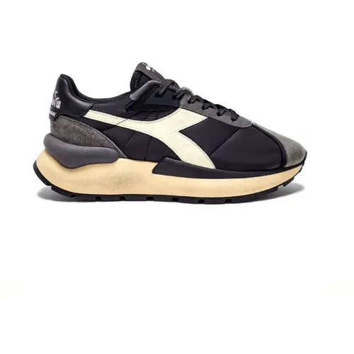 Elite Mesh Leder Wildleder Sneakers , Damen, Größe: 36 EU - Diadora - Modalova