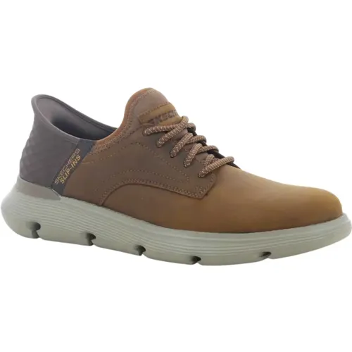 Herrenschuhe Cognac Garza , Herren, Größe: 41 EU - Skechers - Modalova