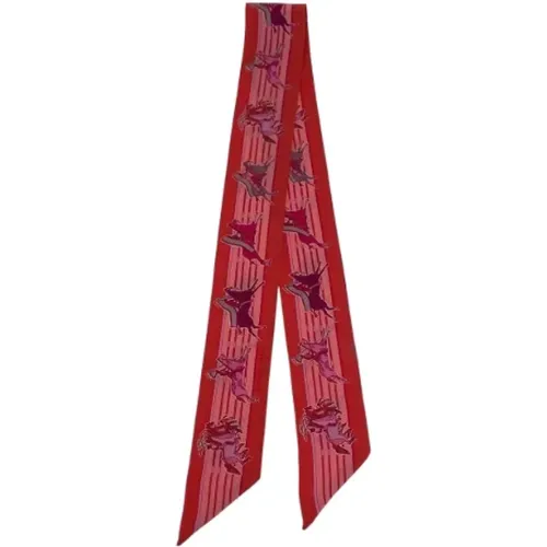 Pre-owned Scarves, female, , Size: ONE SIZE Pre-owned Canvas scarves - Hermès Vintage - Modalova