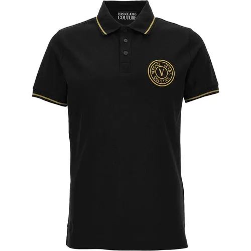 Polo Shirts, male, , Size: S Polo Shirt - Versace Jeans Couture - Modalova