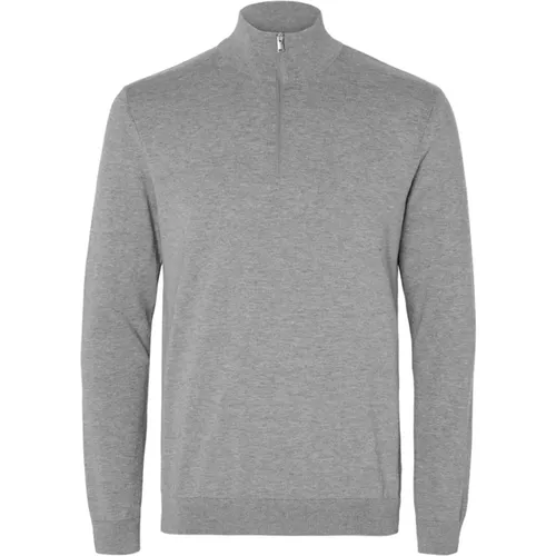 Berg Half Zip Cardigan , Herren, Größe: XL - Selected Homme - Modalova