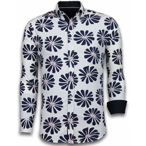 Shirt with floral pattern - Stylish summer shirts - 2034 , male, Sizes: 2XL, M, S, L - Gentile Bellini - Modalova